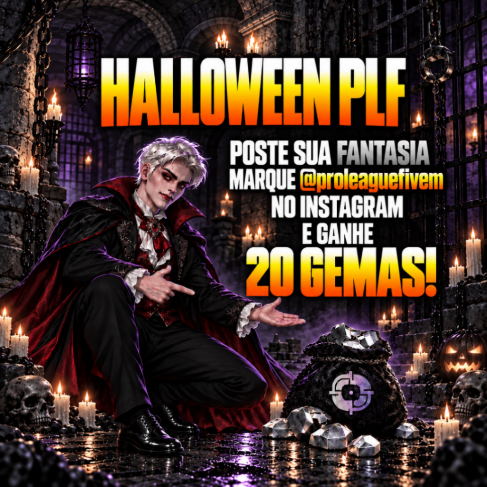 HALLOWEEN PLF — FANTASIE-SE E GANHE 20 GEMAS!