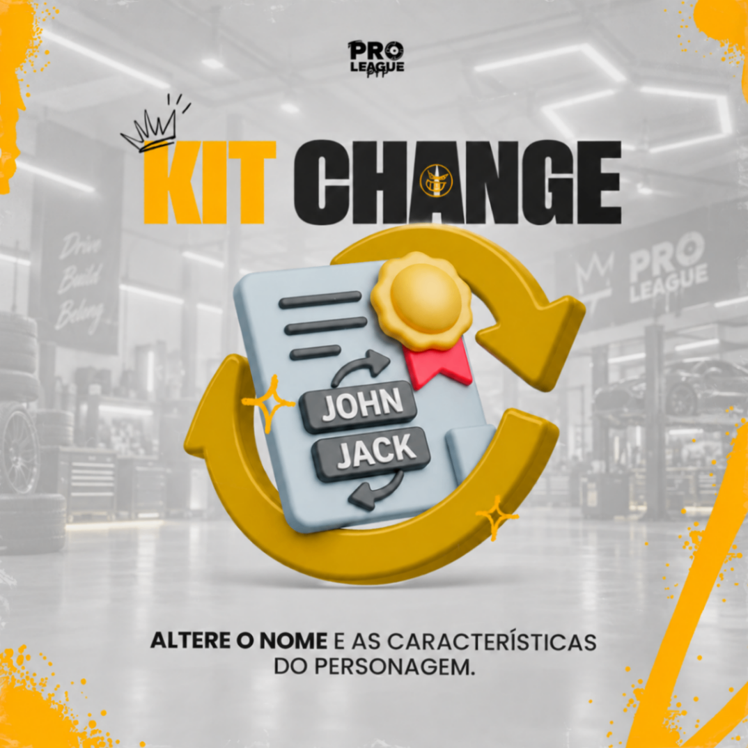 KIT CHANGE - RESETAR PERSONAGEM + MUDAR NOME